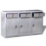 Voir la diapositive 4 : VIDAXL Buffet avec 3 tiroirs Style vintage Aluminium