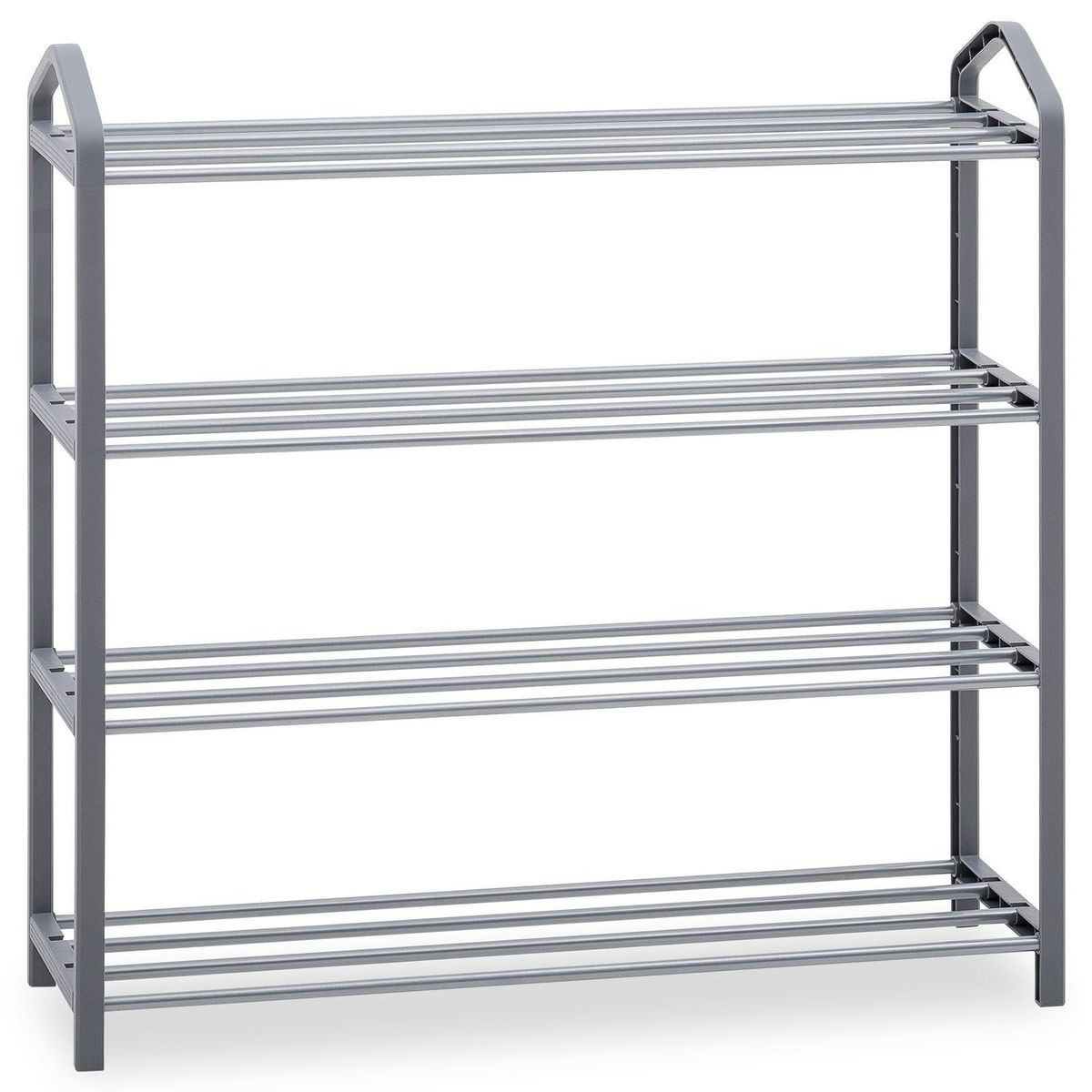 IDIMEX Étagère à chaussures TRALEE à quatre niveaux, en métal et plastique