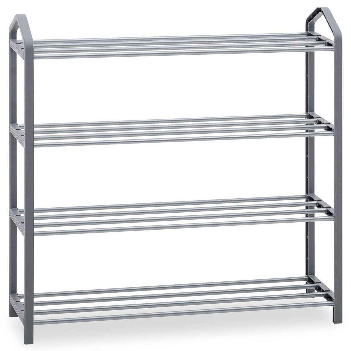 IDIMEX Étagère à chaussures TRALEE à quatre niveaux, en métal et plastique