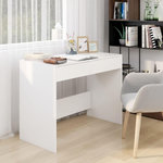 VIDAXL Bureau Blanc 101x50x76,5 cm Agglomere