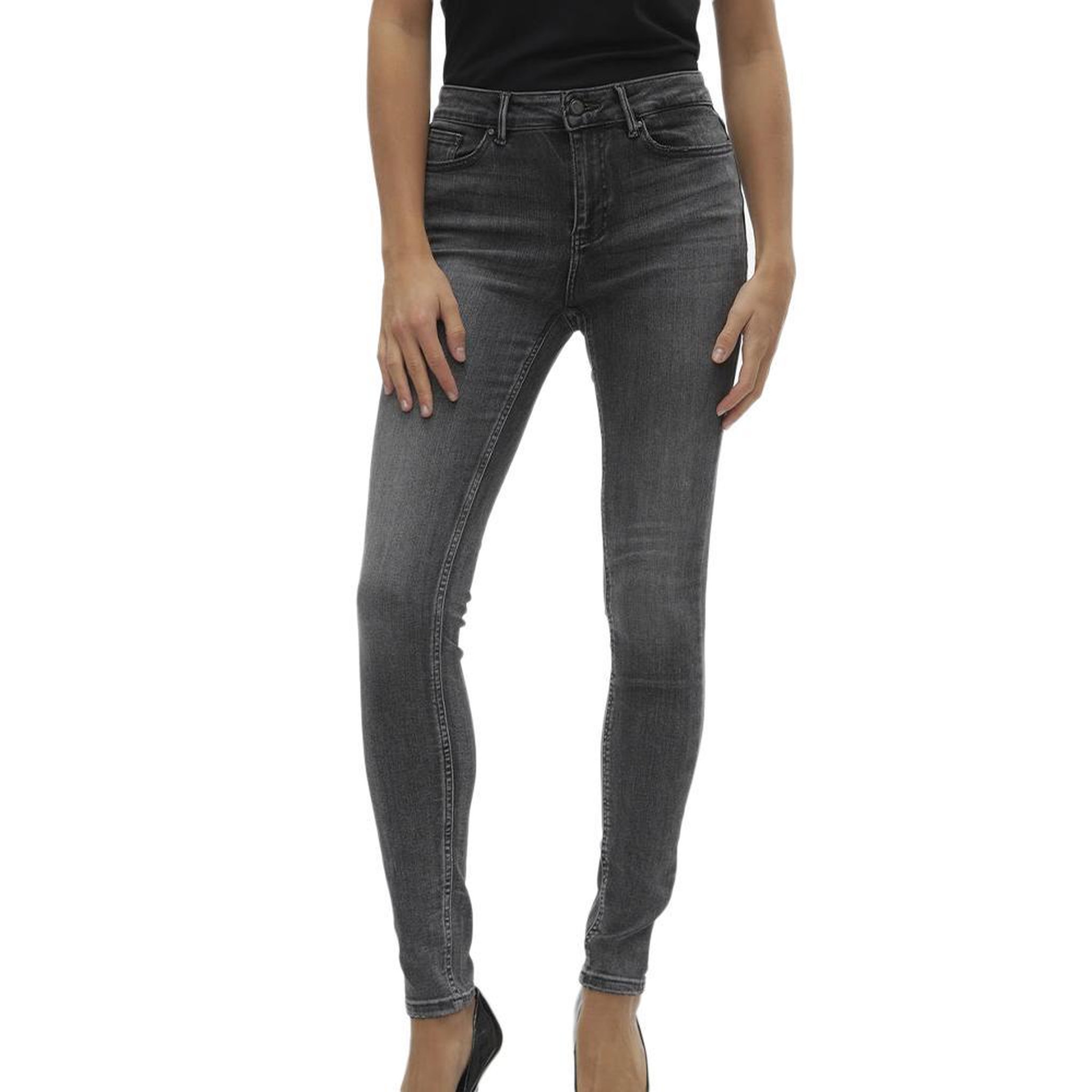 Vero Moda Jean Skinny  Femme Vero Moda Flash. Coloris disponibles : Gris