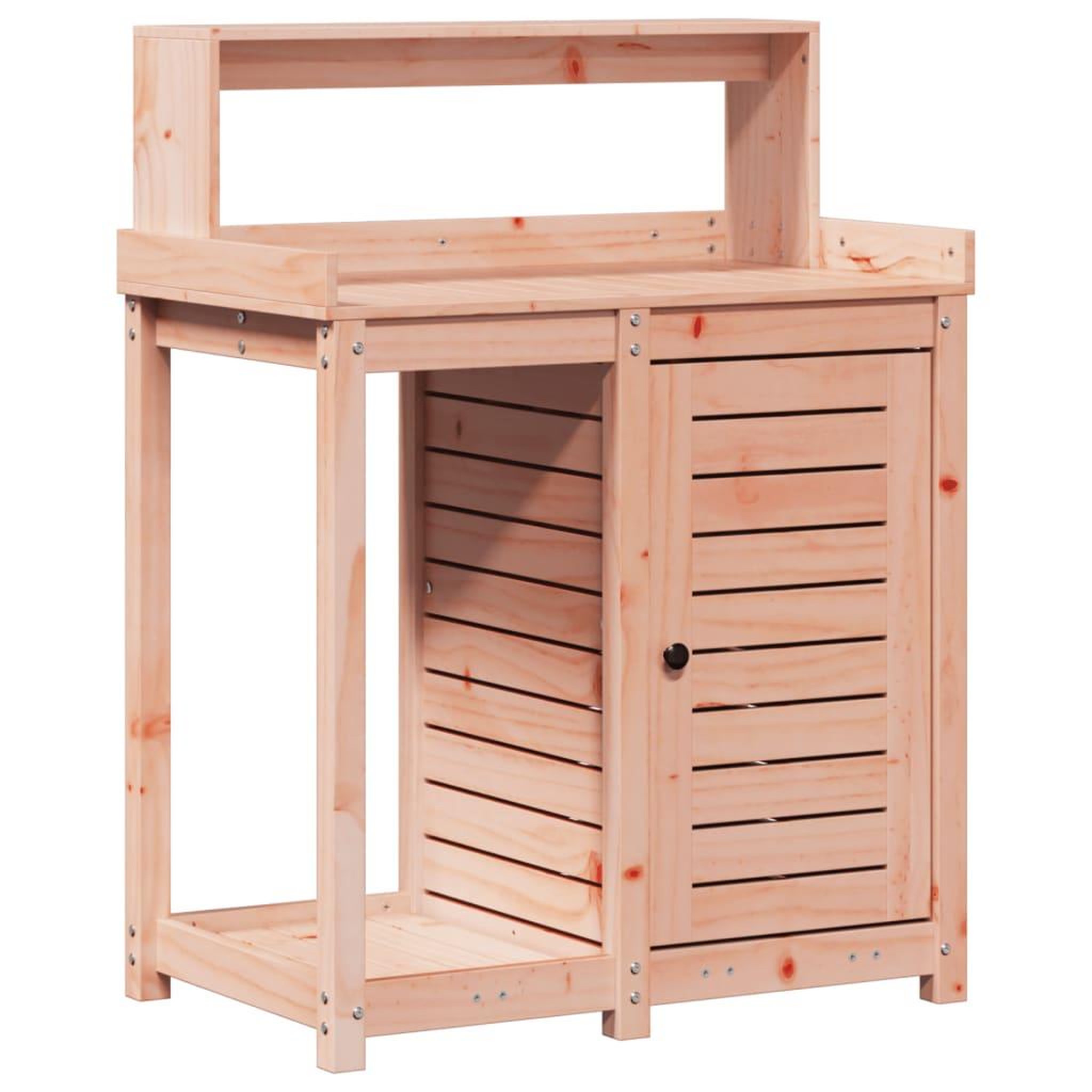 Voir la diapositive 2 : VIDAXL Table de rempotage avec etageres bois massif de douglas
