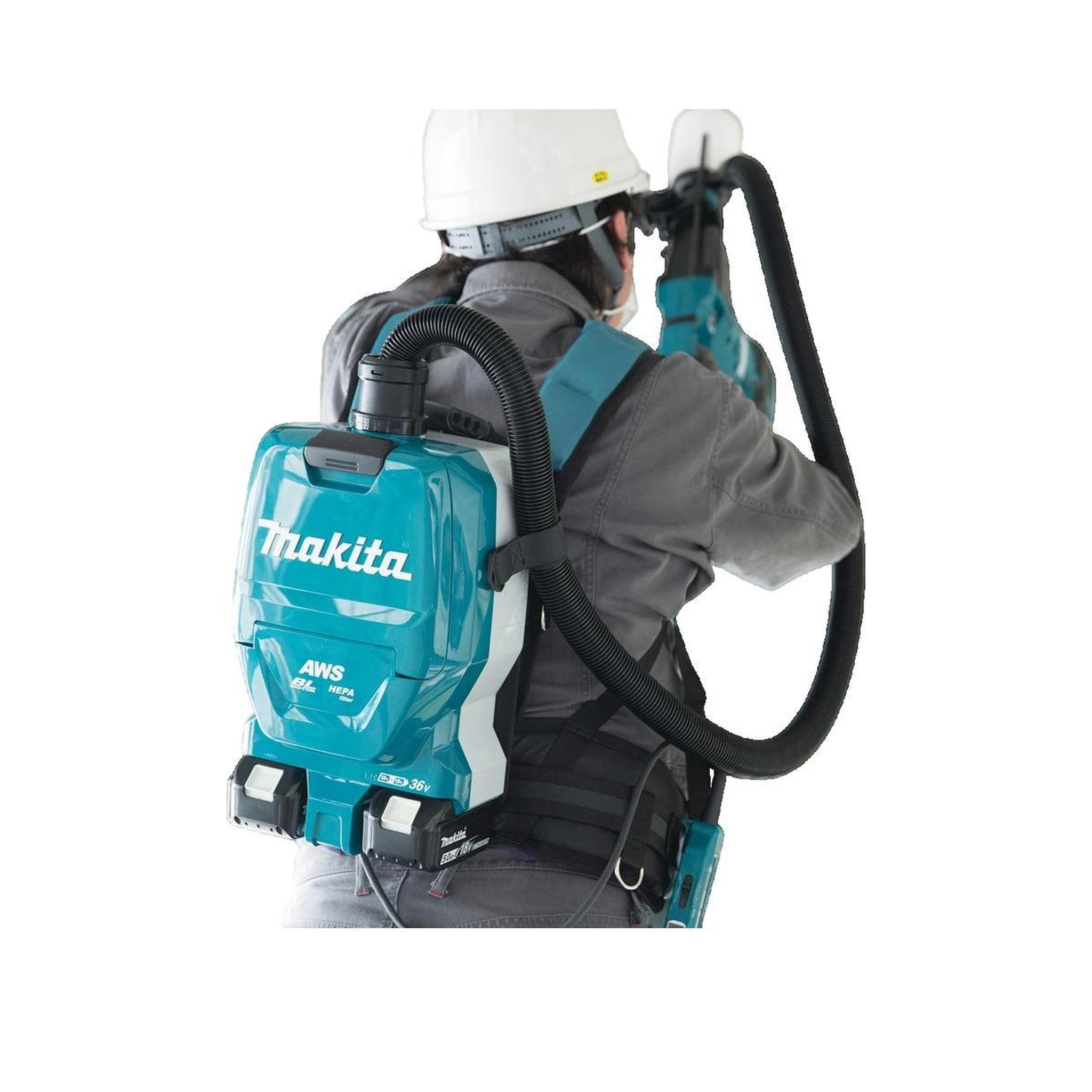 Voir la diapositive 3 : MAKITA Aspirateur à dos DVC261ZX15 2L sec