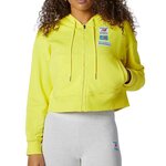 NEW BALANCE Sweat zippé  Femme New Balance Essential. Coloris disponibles : Jaune
