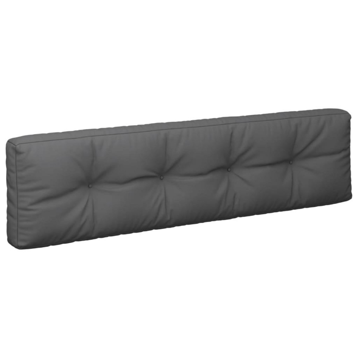 VIDAXL Coussins de palette lot de 2 anthracite tissu