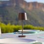 Voir la diapositive 3 : Lumisky Mini lampe de table KELLY MINI Marron Aluminium H22cm