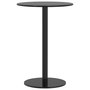 Voir la diapositive 2 : VIDAXL Table de jardin ronde noir Ø50x72 cm acier