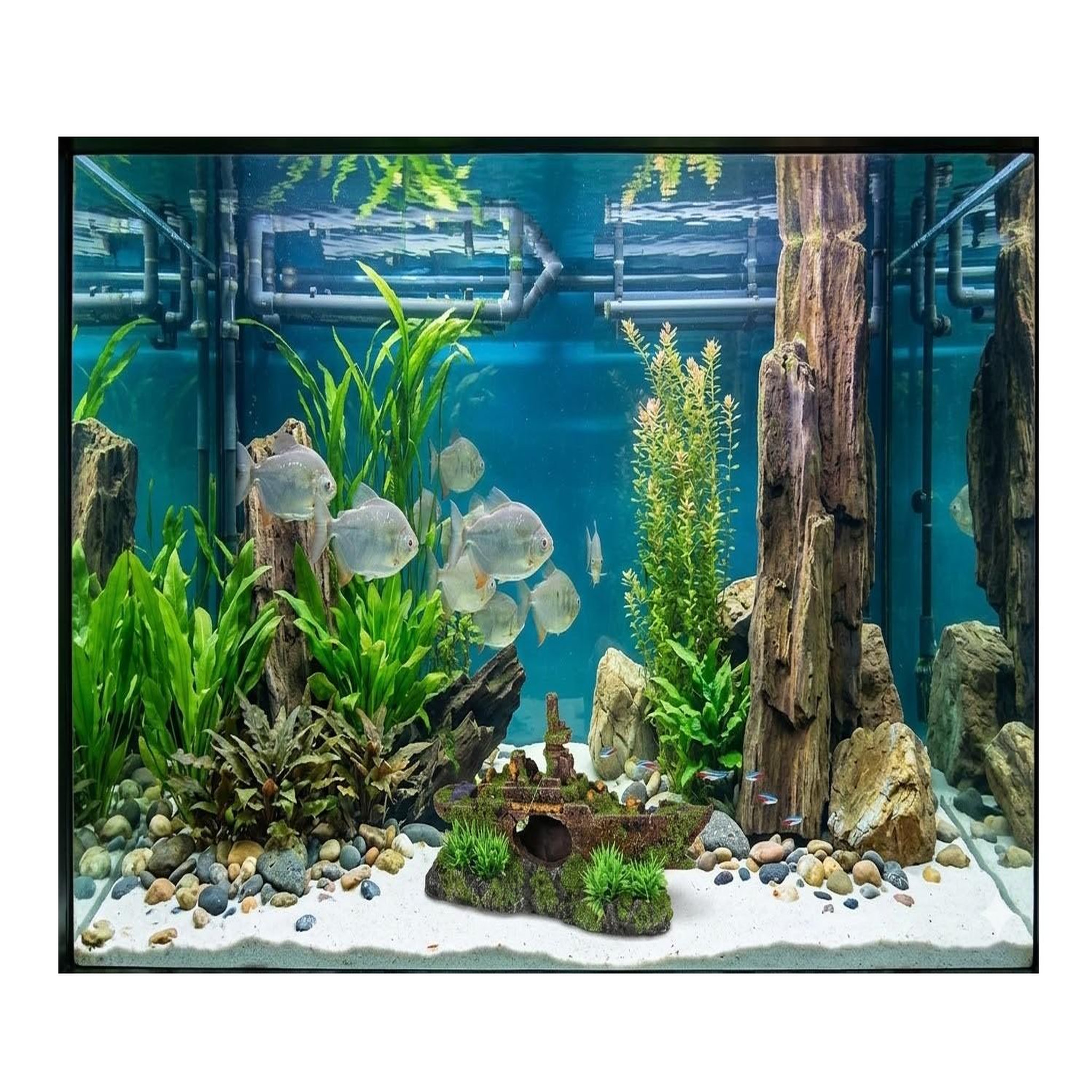 Voir la diapositive 2 : Eden Décoration aquarium sous-marin épave cachettes poissons