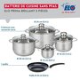 Voir la diapositive 2 : ELO Ensemble de 1 Poêle de cuisson 20 cm et 4 faitouts 12, 16, 20 et 24 cm Elo Prima Brillant