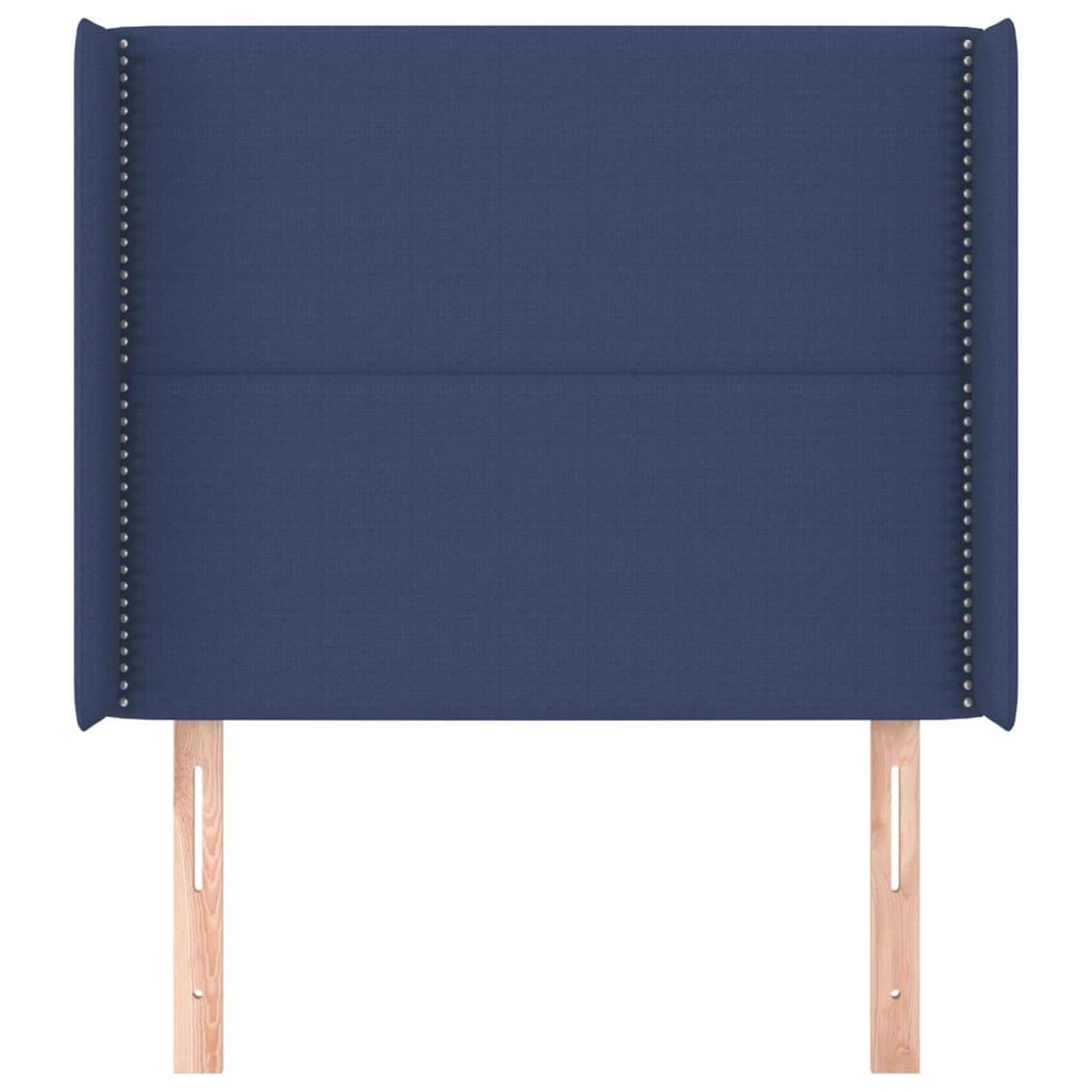 Voir la diapositive 3 : VIDAXL Tete de lit avec oreilles Bleu 83x16x118/128 cm Tissu