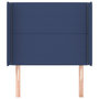 Voir la diapositive 3 : VIDAXL Tete de lit avec oreilles Bleu 83x16x118/128 cm Tissu