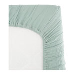 DOMIVA Drap housse lange - DOMIVA - 70x140 cm - Celadon - Gaze de coton