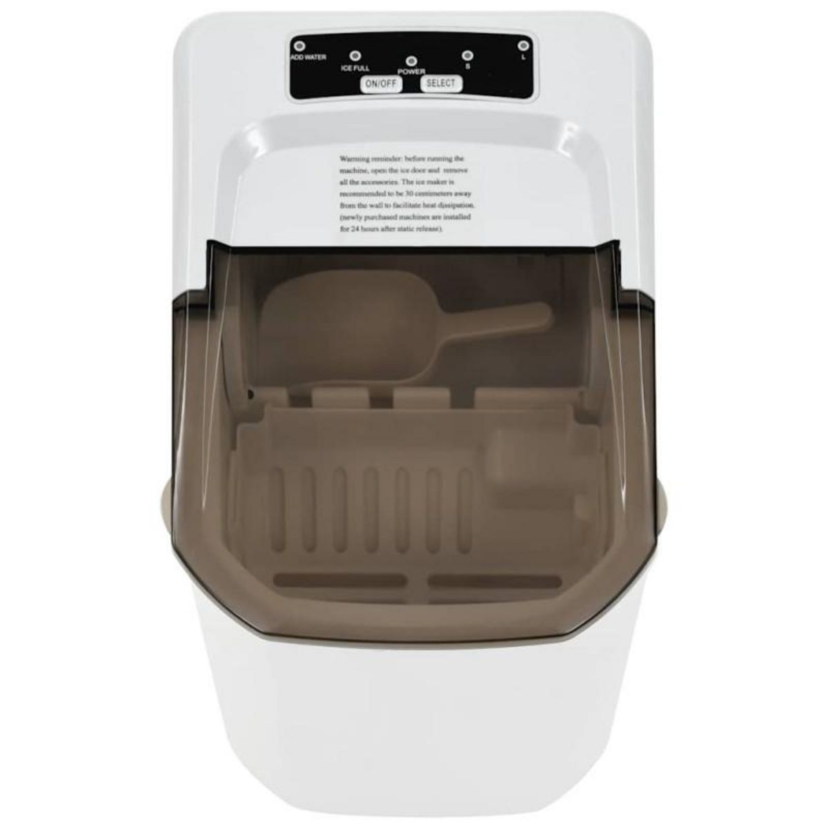 VIDAXL Appareil à glaçons Blanc 1,4 L 15 kg 24 h