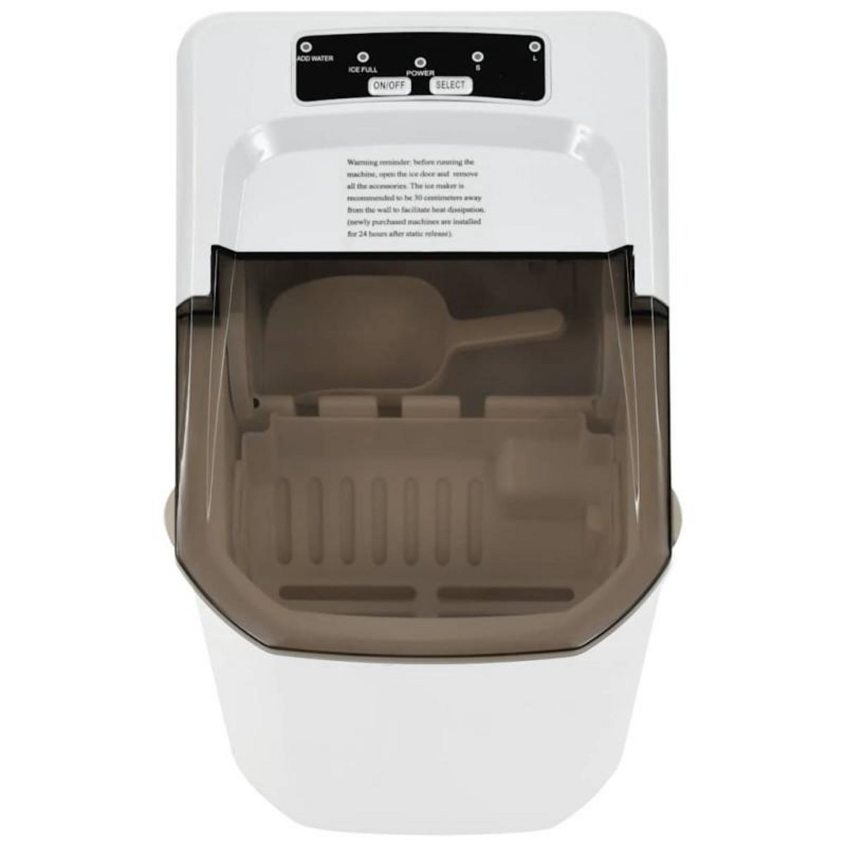 VIDAXL Appareil à glaçons Blanc 1,4 L 15 kg 24 h