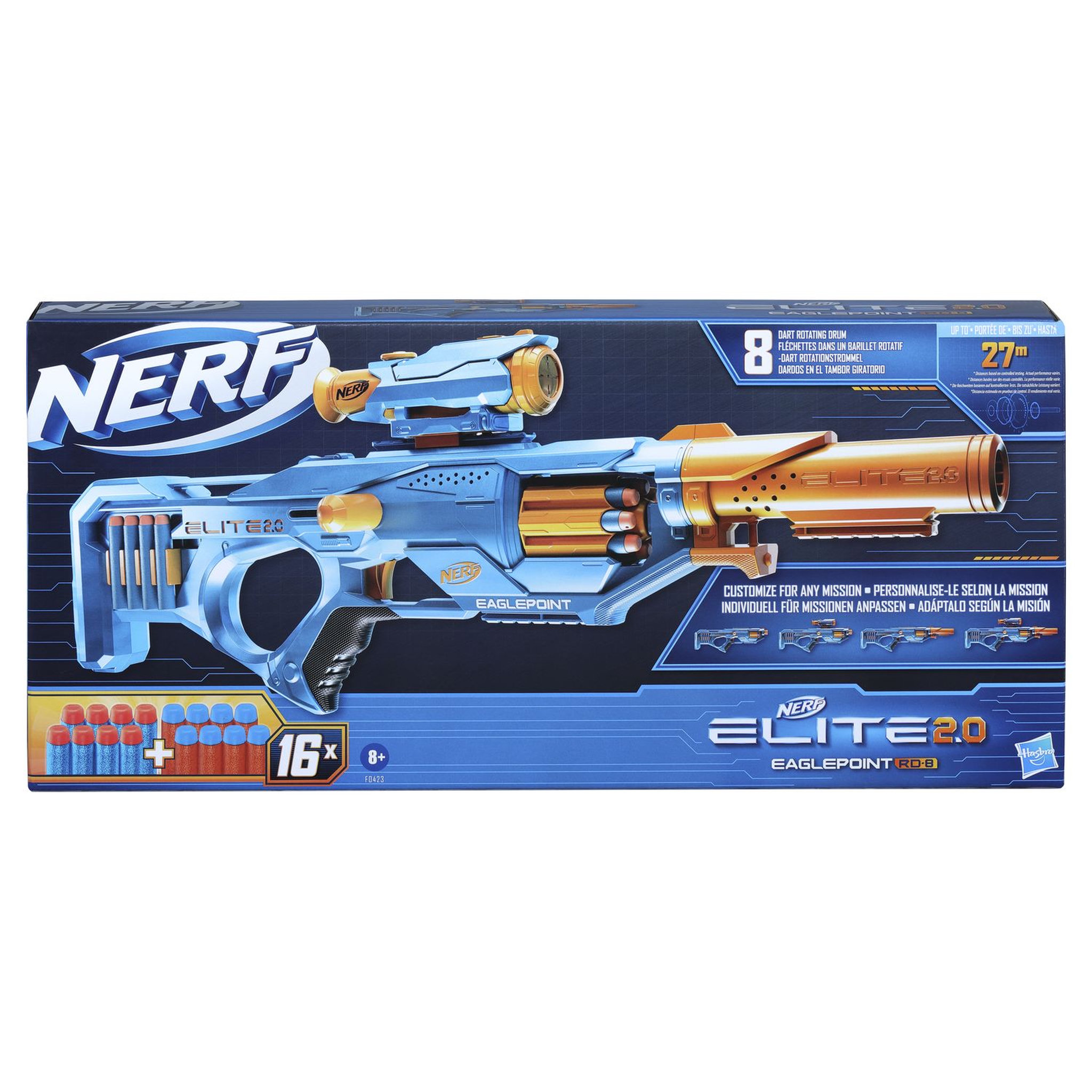 Voir la diapositive 1 : HASBRO Nerf Elite 2.0 Eaglepoint RD-8