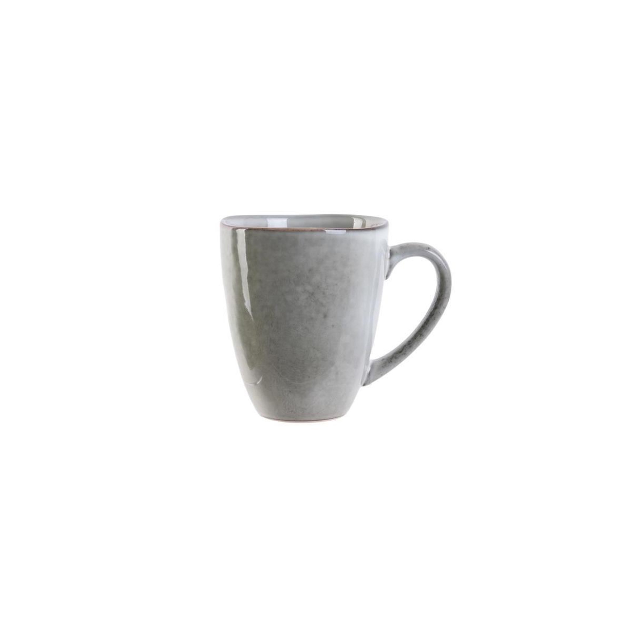 Voir la diapositive 2 : The Home Deco Factory Lot de 6 mugs  au grès du temps  12cm gris
