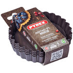 PYREX Moule à tartelette Lot 4 tartelettes Asimetria