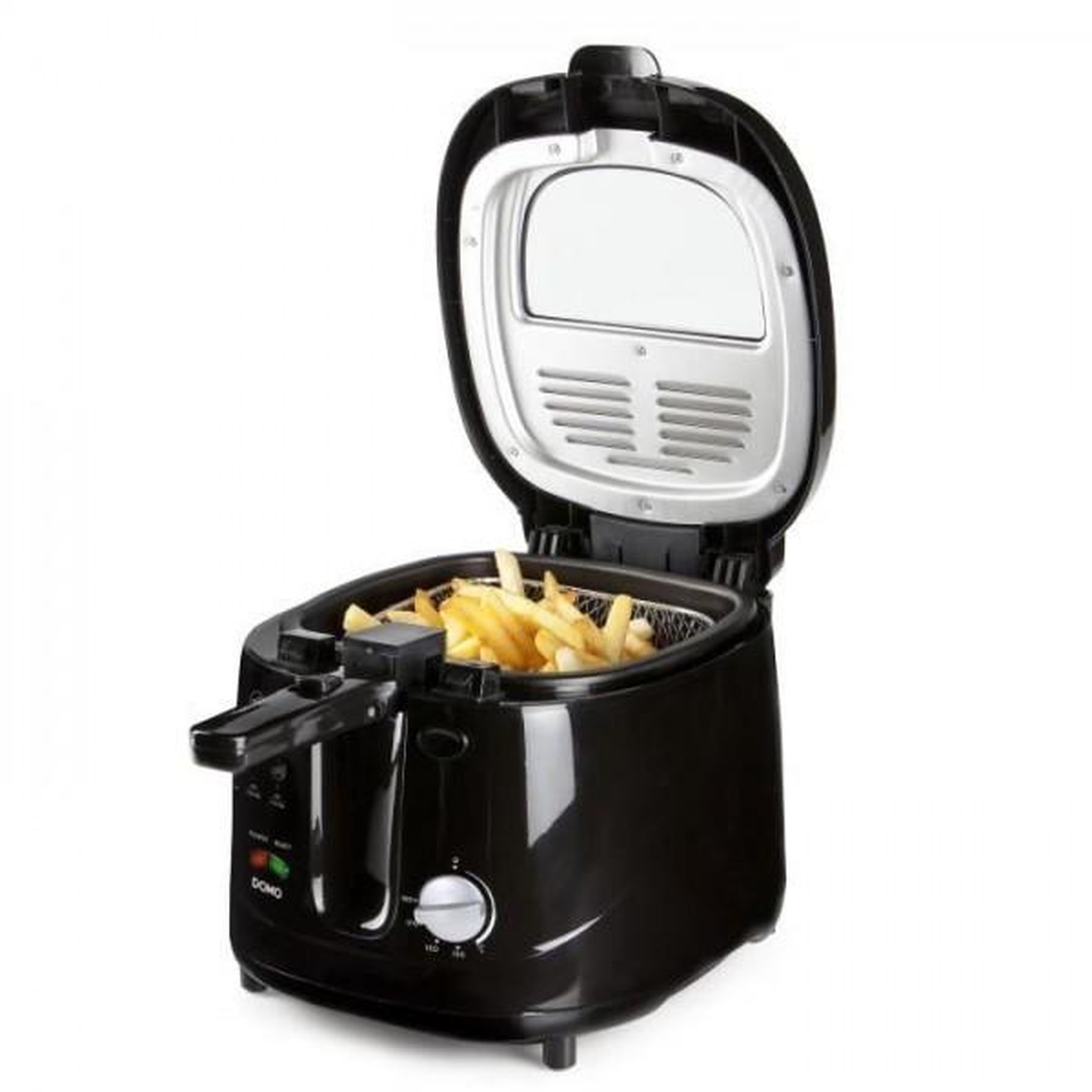Voir la diapositive 2 : Domo Friteuse Electrique  classique - DOMO DO461FR - 2.5L - Noir - Thermostat réglable - Cool Touch
