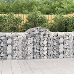 VIDAXL Paniers a gabions arques 13 pcs 200x50x100/120 cm fer galvanise