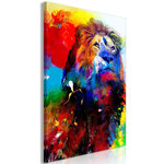 Paris Prix Tableau Imprimé  Lion & Watercolours. Coloris disponibles : Multicolore