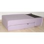 Voir la diapositive 3 : Chauffeuse convertible 1 place en tissu uni CHAPI