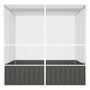 Voir la diapositive 4 : VIDAXL Cage a oiseaux Anthracite 213,5x217,5x211,5 cm Acier galvanise