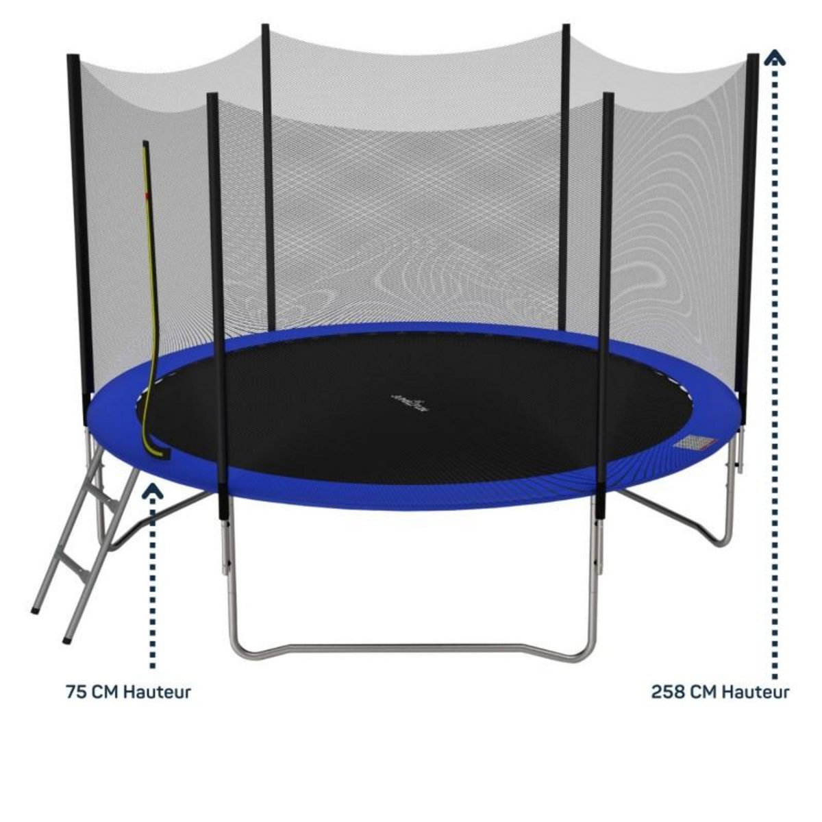 JUMP4FUN Trampoline pour enfant Jump4Fun Deluxe filet extérieur -10FT (305 cm)