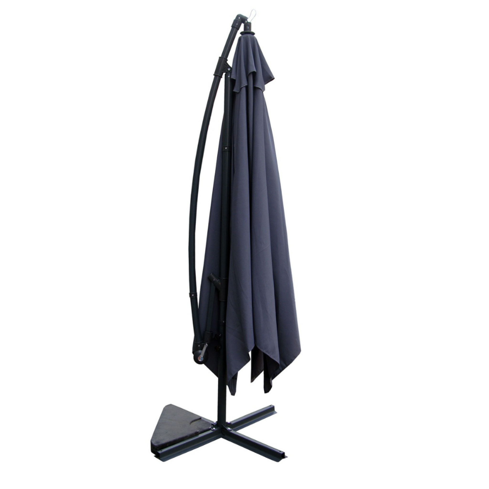 Voir la diapositive 5 : CONCEPT USINE Parasol gris déporté carré 3 x 3 m solenzara