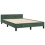 Voir la diapositive 5 : VIDAXL Cadre de lit sans matelas vert fonce 120x200 cm velours
