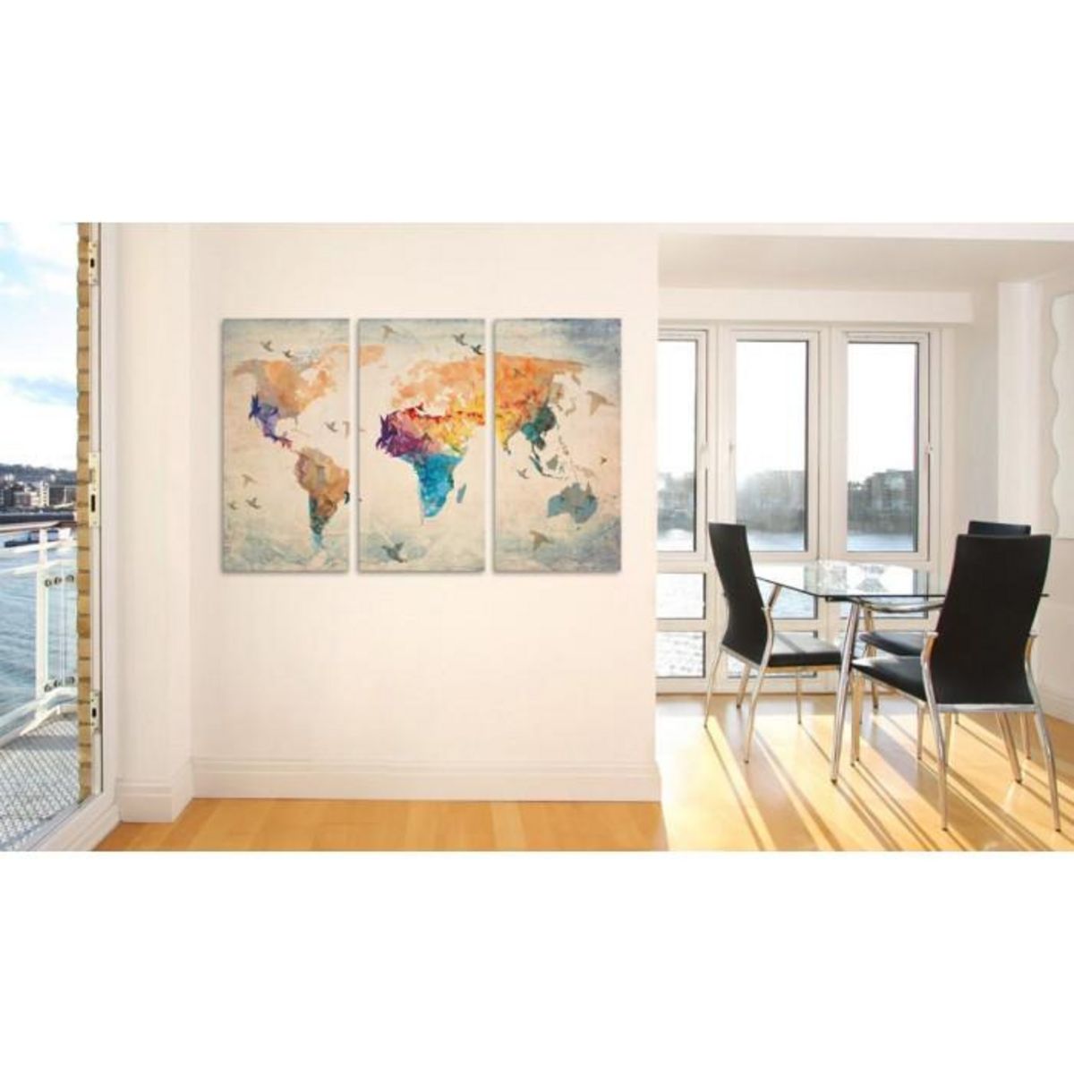 Paris Prix Tableau Imprimé 3 Panneaux  Free As a Bird