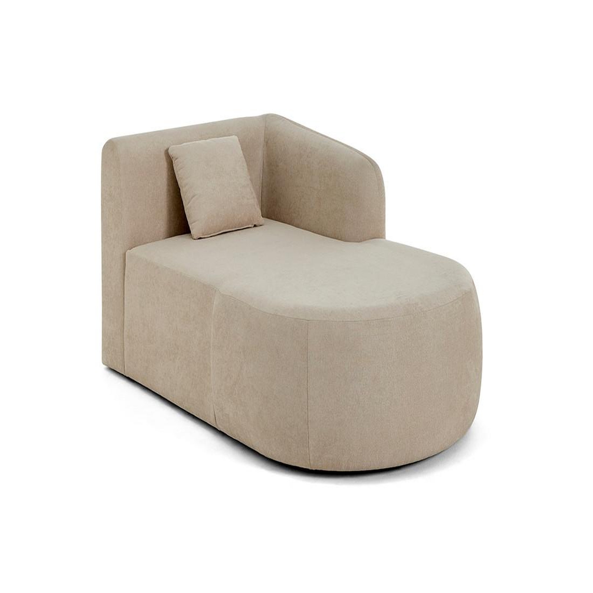 Voir la diapositive 1 : LISA DESIGN Ikare - module d'assise méridienne droit - en tissu