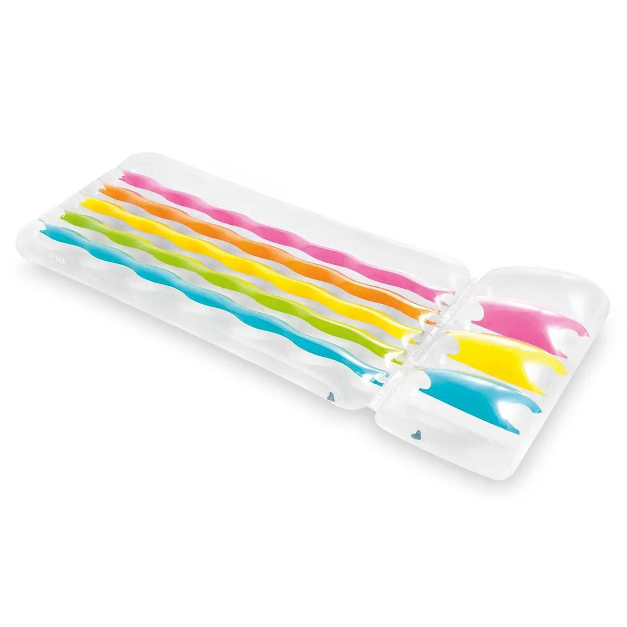 Voir la diapositive 2 : INTEX Matelas gonflable  arc-en-ciel  203cm multicolore