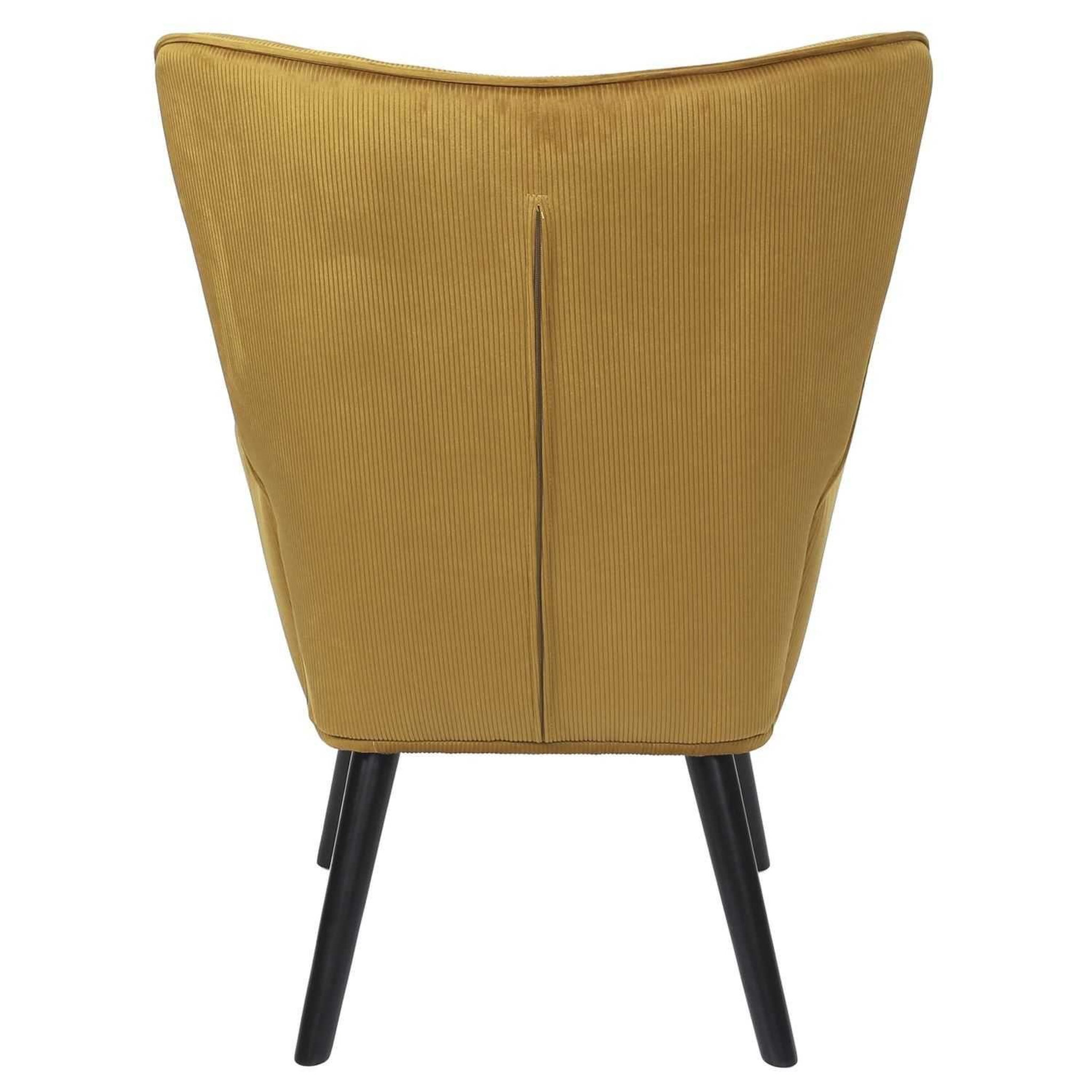 Voir la diapositive 5 : The Home Deco Factory Fauteuil de salon en velours côtelé Giulia