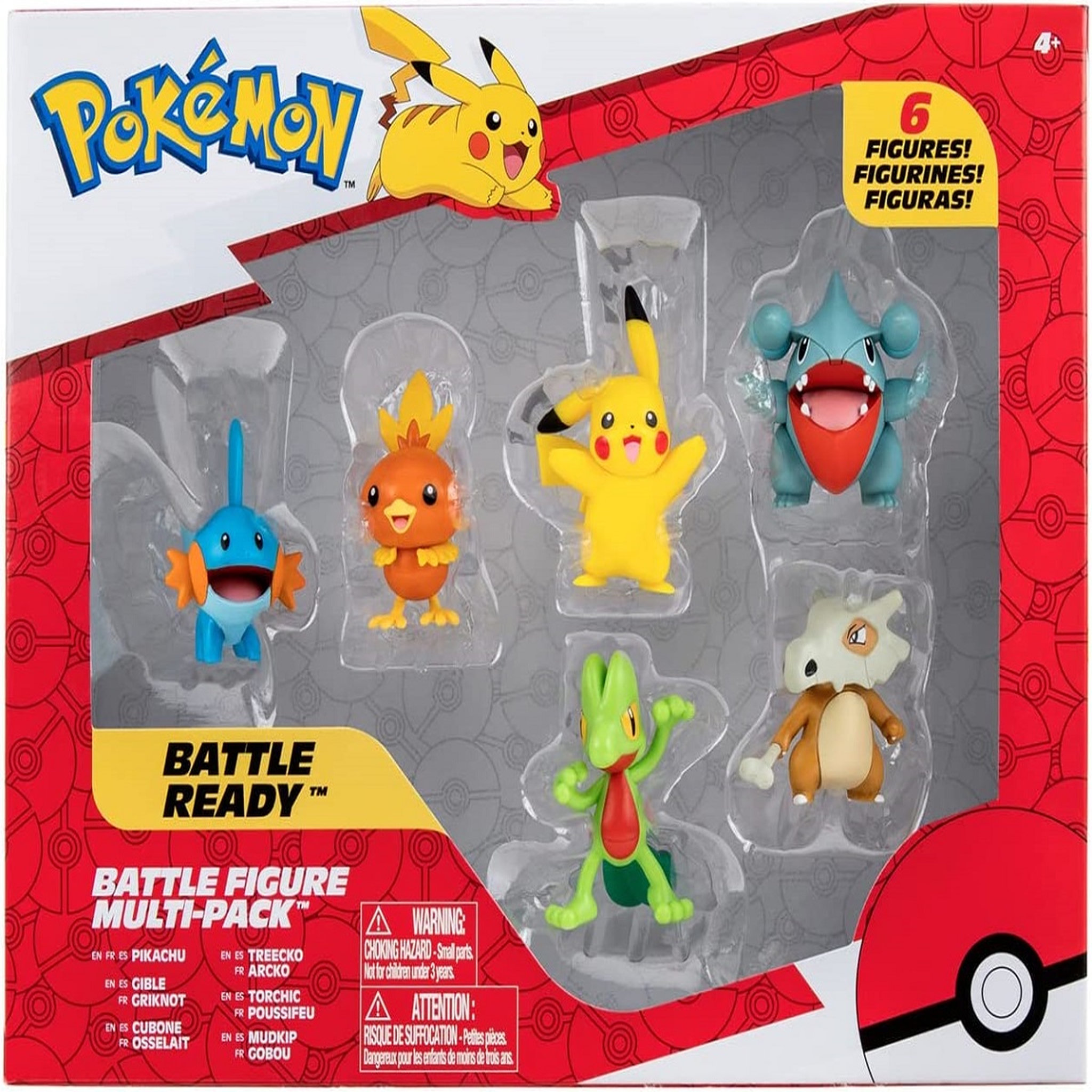 Voir la diapositive 3 : BANDAI Pack de 6 figurines Pokémon Collection n°4
