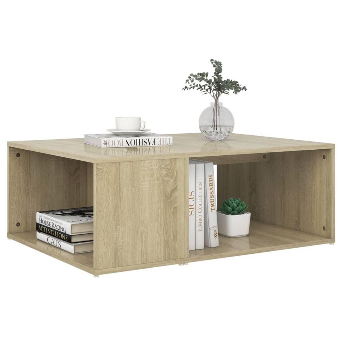 VIDAXL Table basse chene sonoma 90x67x33 cm bois d'ingenierie