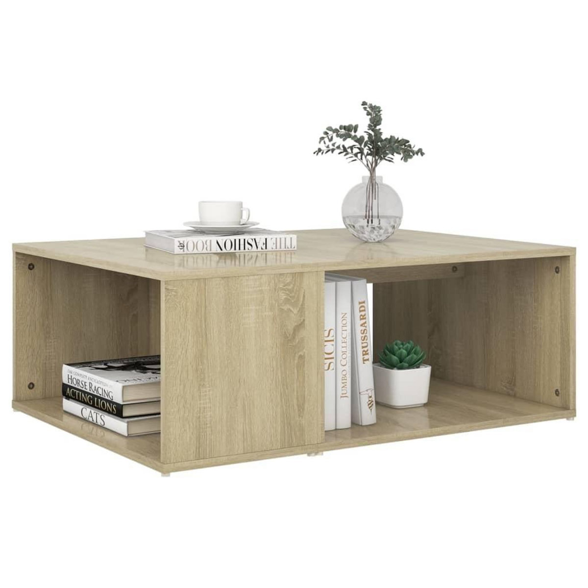 VIDAXL Table basse chene sonoma 90x67x33 cm bois d'ingenierie
