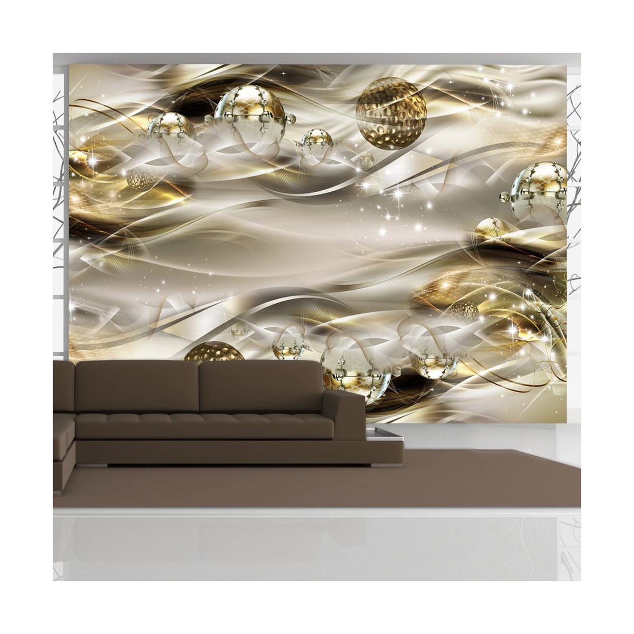 Voir la diapositive 1 : Paris Prix Papier Peint  Golden Nebula