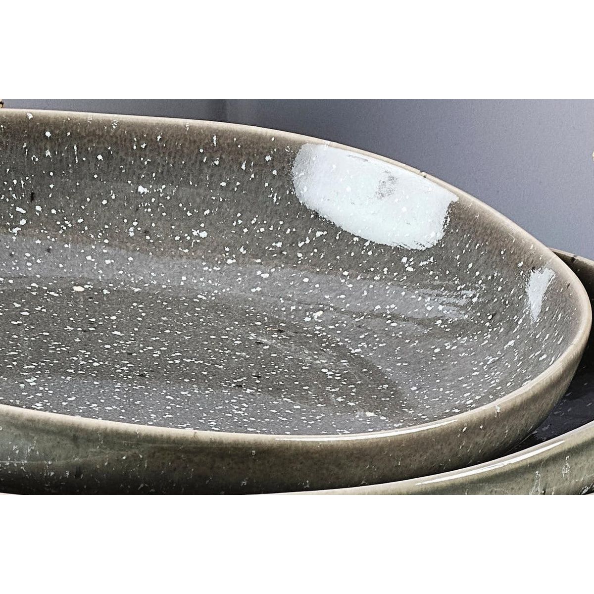 BJORN Assiette creuse STELLAR Ø22,5cm - 6 pièces - Gris béton