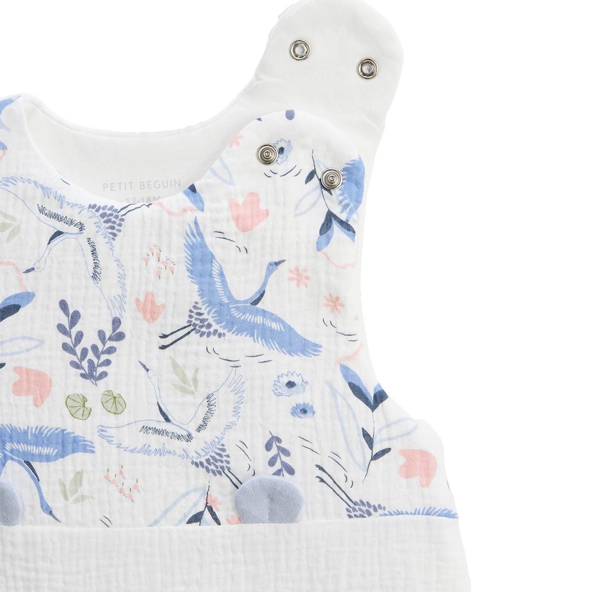 Petit Béguin Turbulette TOG2 en gaze de coton avec pieds retroussables Tiana