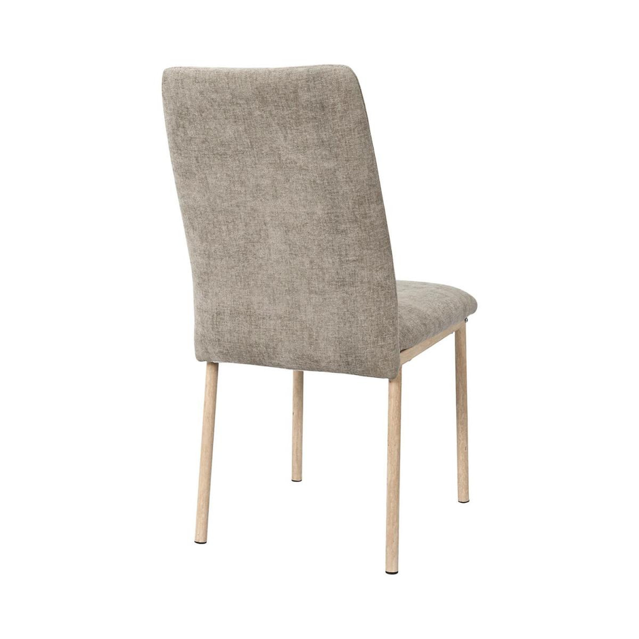 Voir la diapositive 5 : The Home Deco Factory Lot de 2 chaises de table  emilia  91cm taupe