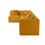Voir la diapositive 3 : LISA DESIGN Nova - canapé modulable d'angle gauche - 5 places - en velours
