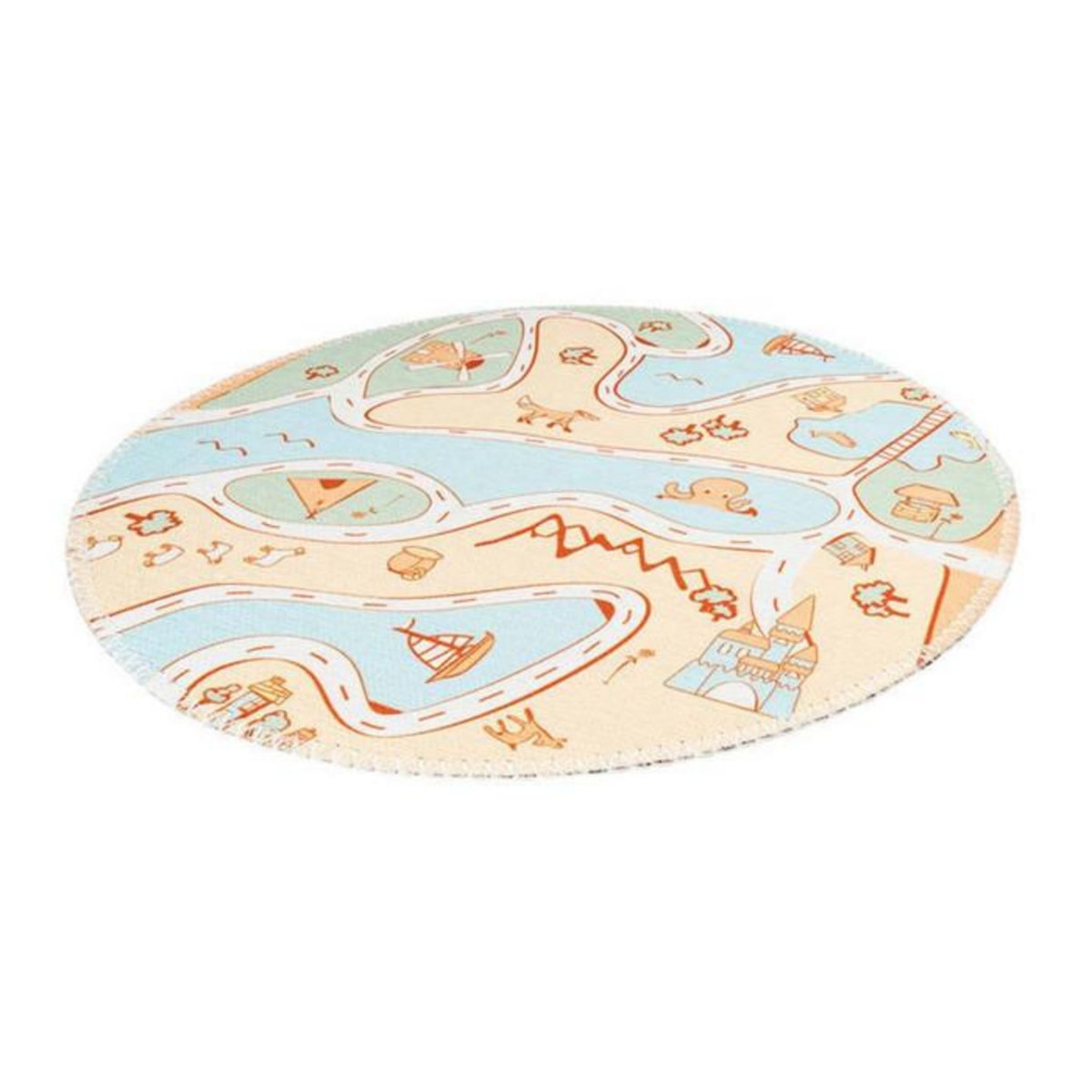 Paris Prix Tapis Rond Enfant Imprimé  Bambini IV  160cm Multicolore