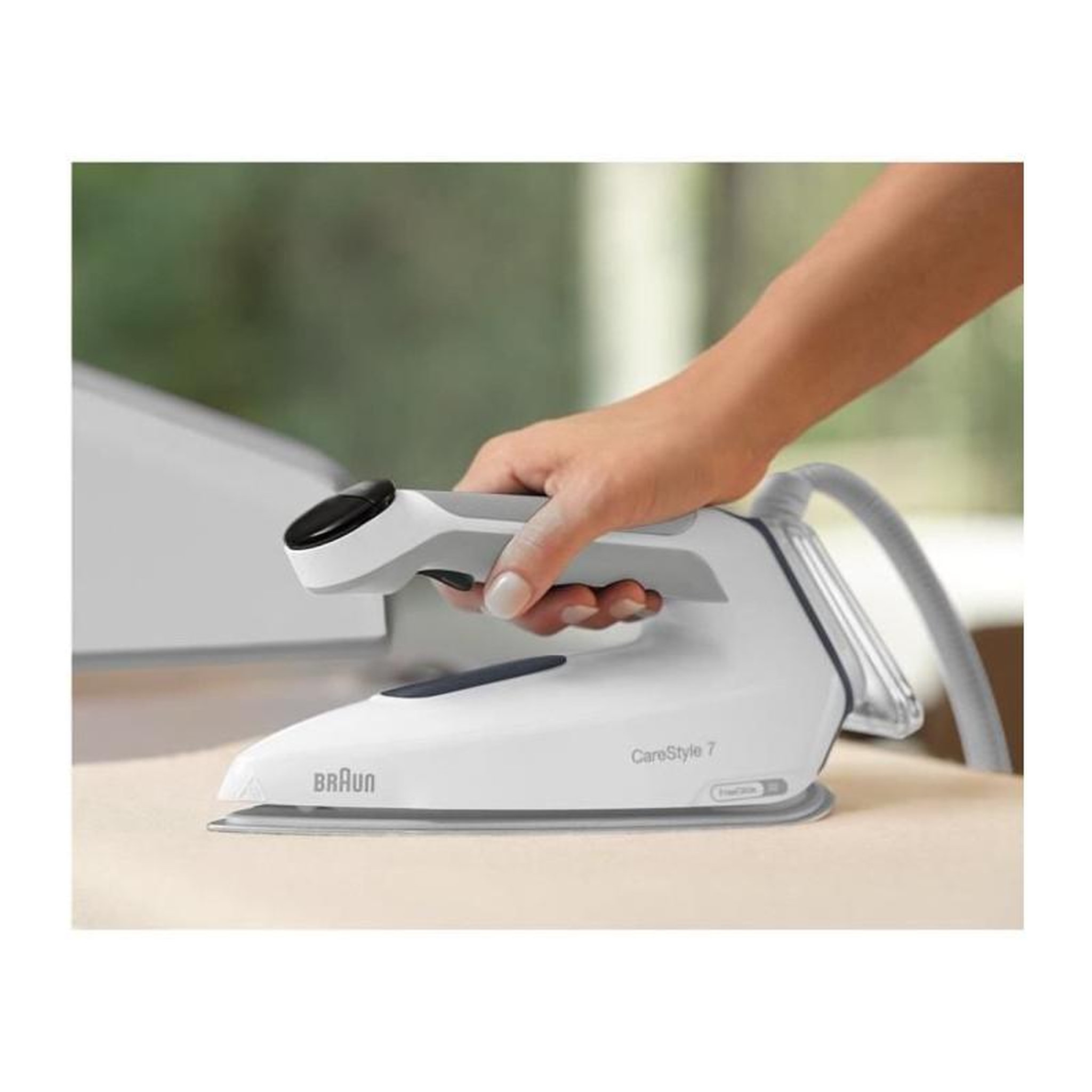 Voir la diapositive 3 : BRAUN Centrale vapeur Braun CareStyle 7 Pro 2700 W Blanc et Gris