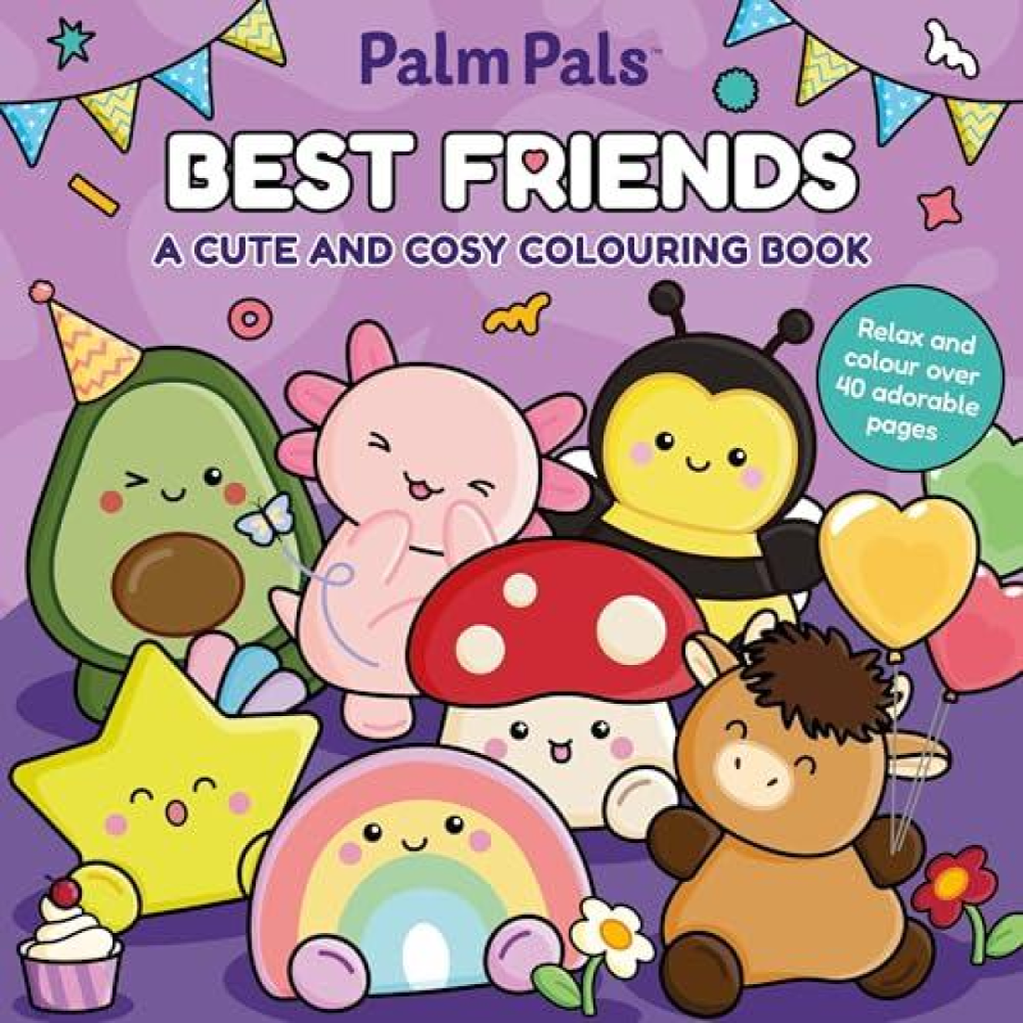 LIVRES Palm Pals Best Friends: A Cute and Cosy Colouring Book
