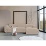 Voir la diapositive 3 : BEST MOBILIER Felix - canapé modulable d'angle droit 4 places en tissu texturé