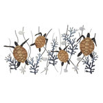 Paris Prix Décoration Murale en Métal  Turtle  132cm Multicolore