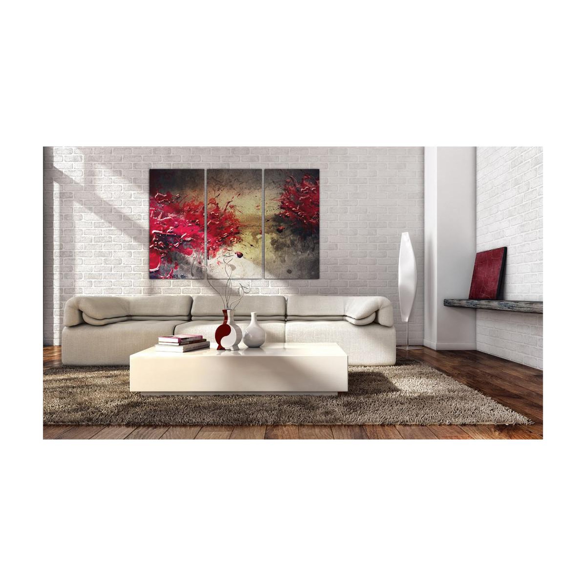 Voir la diapositive 2 : Paris Prix Tableau imprimé  splash rouge