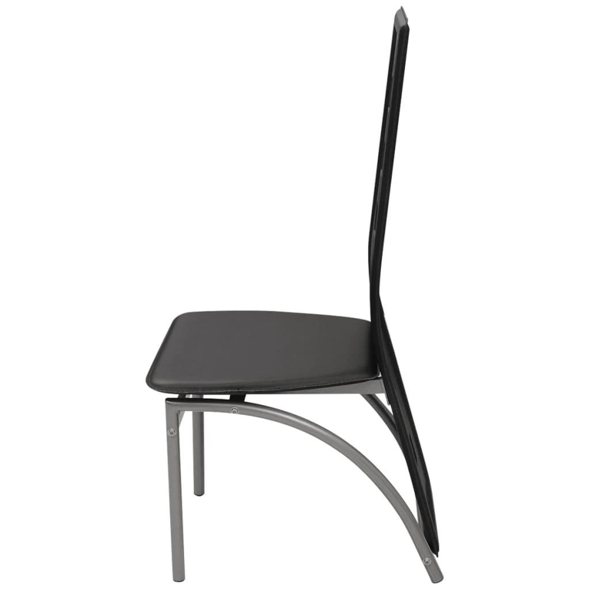 Voir la diapositive 4 : VIDAXL Chaises a manger lot de 6 noir similicuir