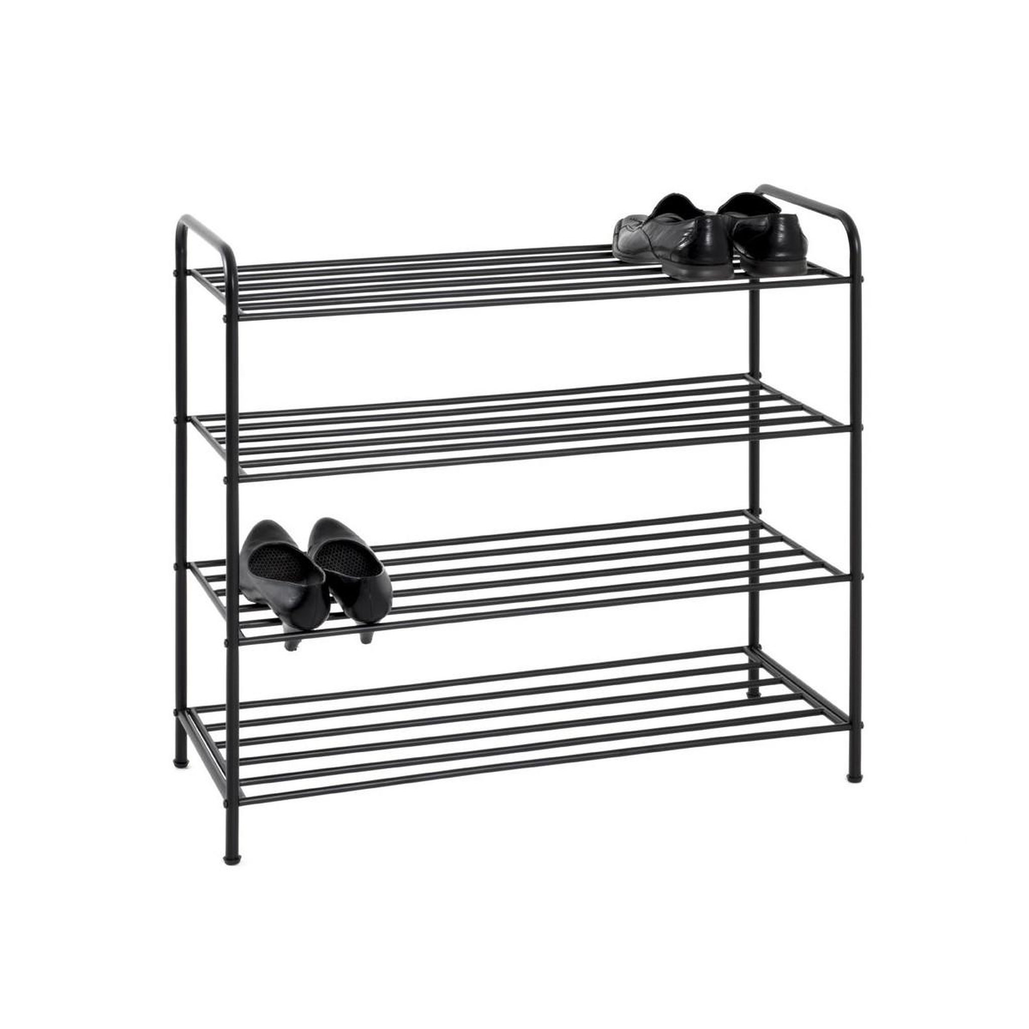 Voir la diapositive 3 : Paris Prix Meuble à chaussures 4 niveaux  grajo  83cm noir