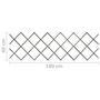 Voir la diapositive 6 : VIDAXL Cloture a treillis 5 pcs Gris Bois de sapin massif 180x60 cm